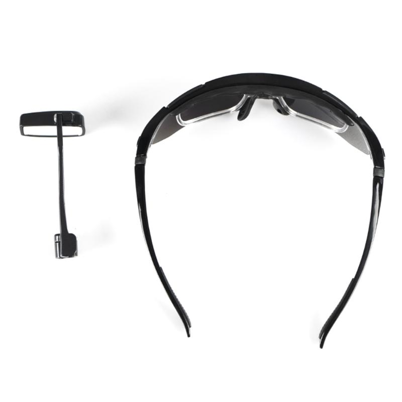 Ergonomic Cycling Safety Glasses Mount Helmet Mirror Adjustable Bike Eyeglass Rearview Mirror Cycling Accessory