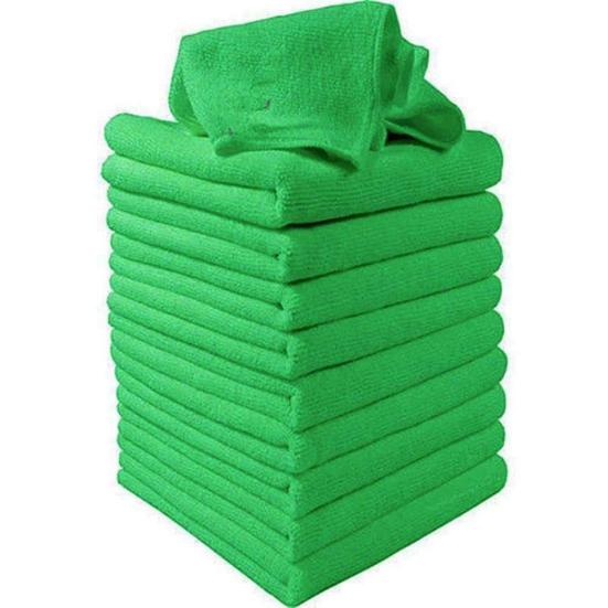 10Pcs Square Microfiber Soft Water Absorption Kitchen Car Washing Cleaning Towel