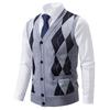 Hengyuanxiang Men's Thickened Knit Vest