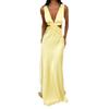 2025 European & American Sexy Halter Strap Cutout Slim Fit Evening Gown Dress for Women