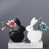 Ceramic Vase Simple Home Decoration Hydroponic Flowers Dried Flower Arranger Creative Animal Vase Rabbit