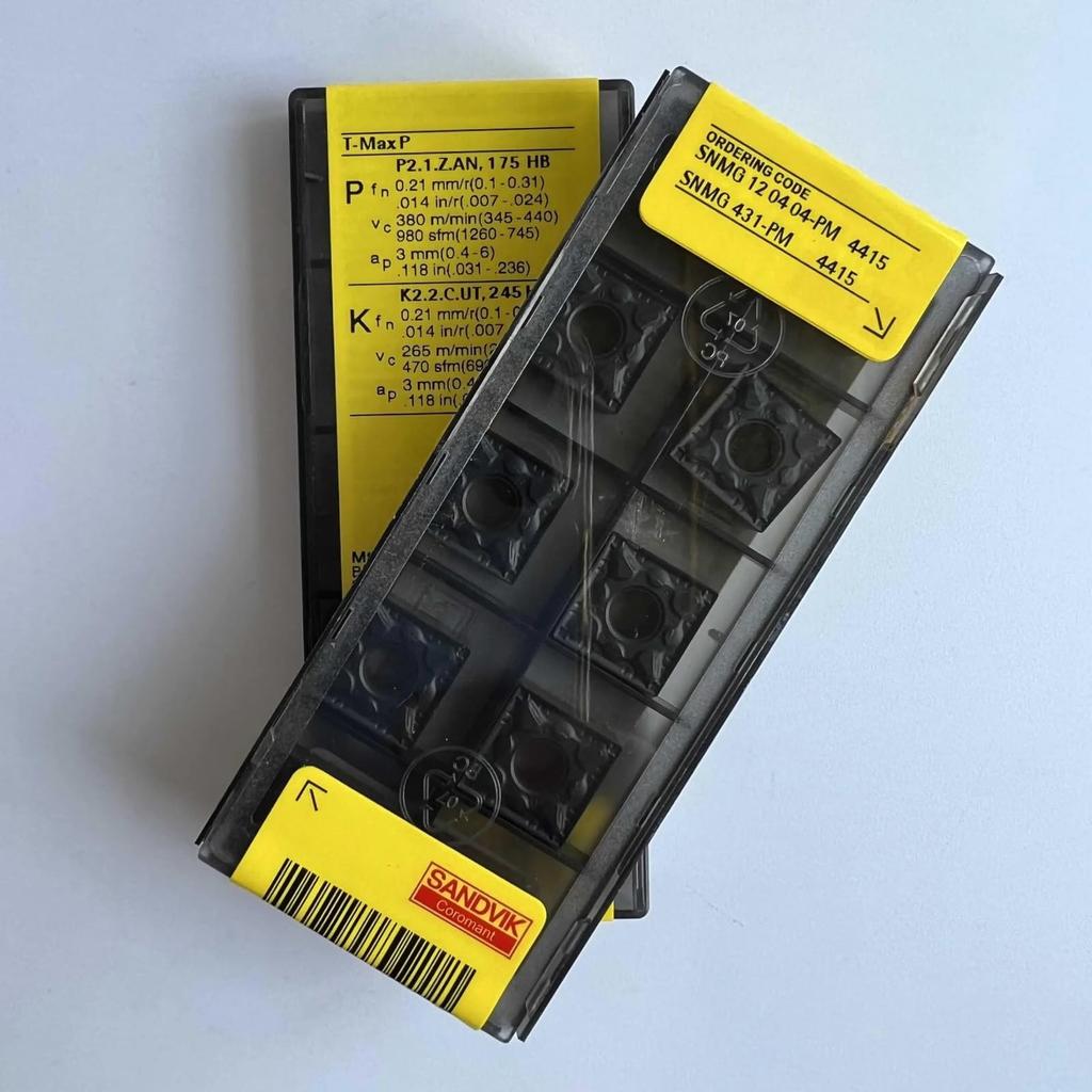 Original Sandvik / SNMG120404-PM 4415  / CNC Lathe Carbide Blade 10 Pcs