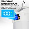 Multifunctional Solar Camping Light Outdoor Rechargeable LED Bulb Camping Light COB with Digital Display for Mountain Camping
