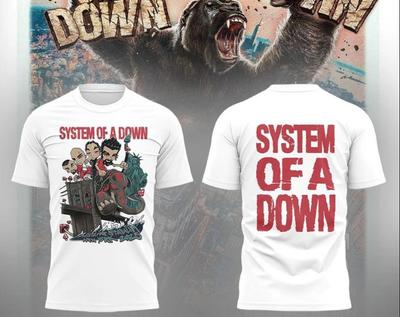 System Of A Down Trasa Światowa 2025 T-shirt, rozmiar S-4XL