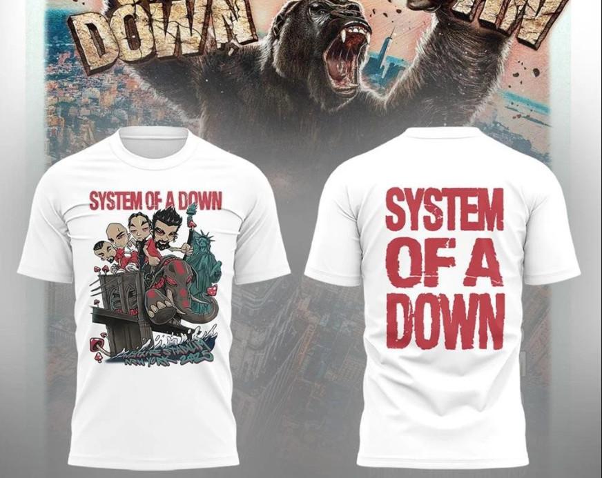 System Of A Down World Tour 2025 T-shirt, Size S-4XL