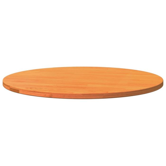 VidaXL Round Table Top Wax Brown Ø80x2.5 Cm Solid Pine Wood, Wooden Table Top, Round Table Top, 847129