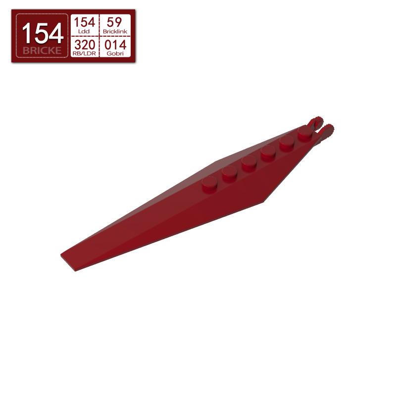 BRICKE 57906 1x12 Wedge Hinge Block Compatible with LEGO MOC 50g (~19 pcs)