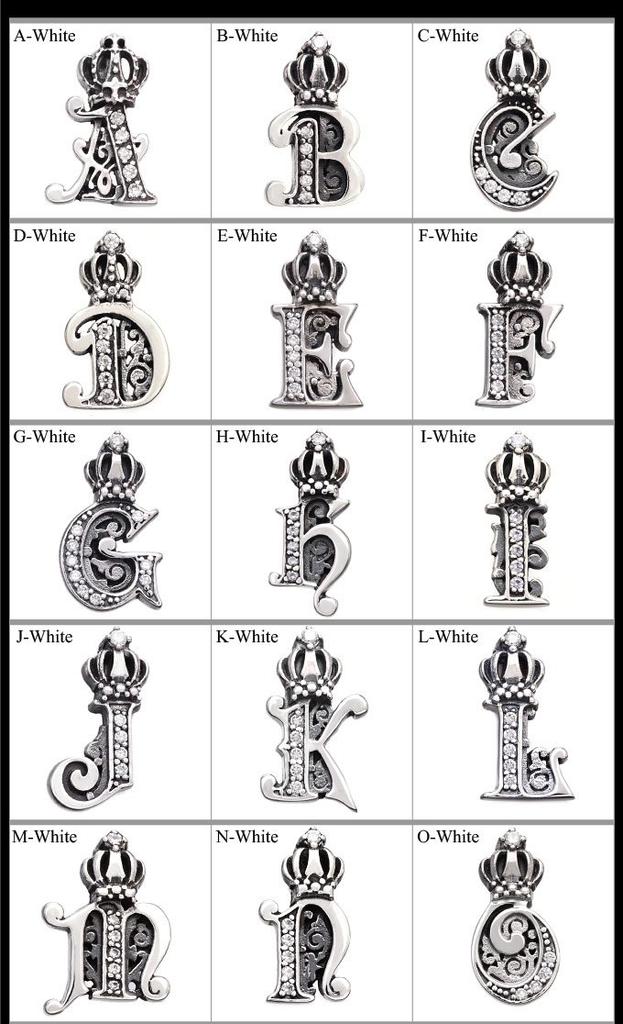 pe1922-black-Y [Brand: 2PIECES] Black Spinel Necklace with 45cm Initial, Silver Crown (Black-Y)