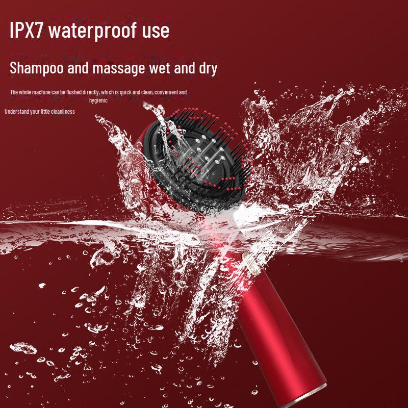 Portable Electric Dual-Use Scalp Massage Comb for Anti-Hair Loss with Red Light Therapy