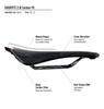 Selle San Marco Bicycle Saddle Short Fit Carbon FX Wide Size WIDE L3 W 155 X L 255 Mm SHORTFIT CarbonFx Wide 287WW401 2.0 / - / 2.0
