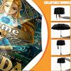 Custom Name Personalized The Legend Of Zelda Print Umbrella, Auto Open Close, 8‑Rib Sturdy Frame, Commute Camping Hiking Use, Birthday Gift