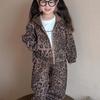 Costume de fete Toamnă Fetiță Jachetă cu imprimeu leopard Copii