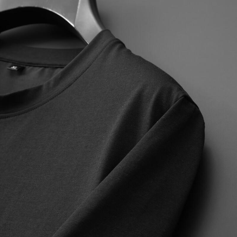 Dibenze Men's Plus Size Round Neck Cool Touch T-Shirt