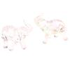 Cute Crystal Elephant Statue Mini Animal Baby Elephant Ornament Handicraft Desktop Decoration For Living Room