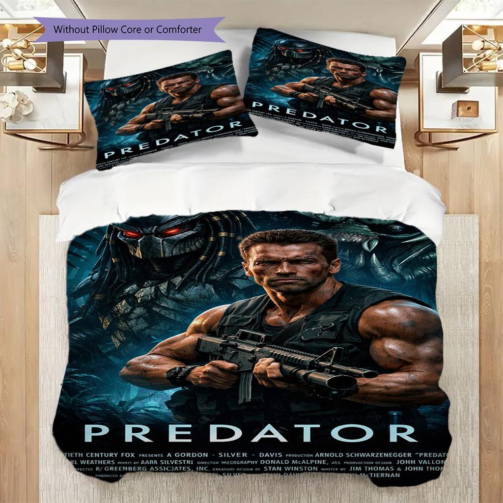 Predator Adventure Threepiece Set 1 Duvet Cover 2 Pillowcase Without Core Duvet Cover And Pillowcase Christmas Birthday Gift Bedding Set