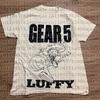 Camiseta Estampada de Anime Japonés One Piece para Hombre Roronoa Zoro Niño Infantil Harajuku Manga Corta Niños Camiseta de Luffy Ropa