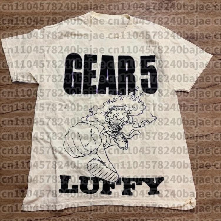 Camiseta Estampada de Anime Japonés One Piece para Hombre Roronoa Zoro Niño Infantil Harajuku Manga Corta Niños Camiseta de Luffy Ropa