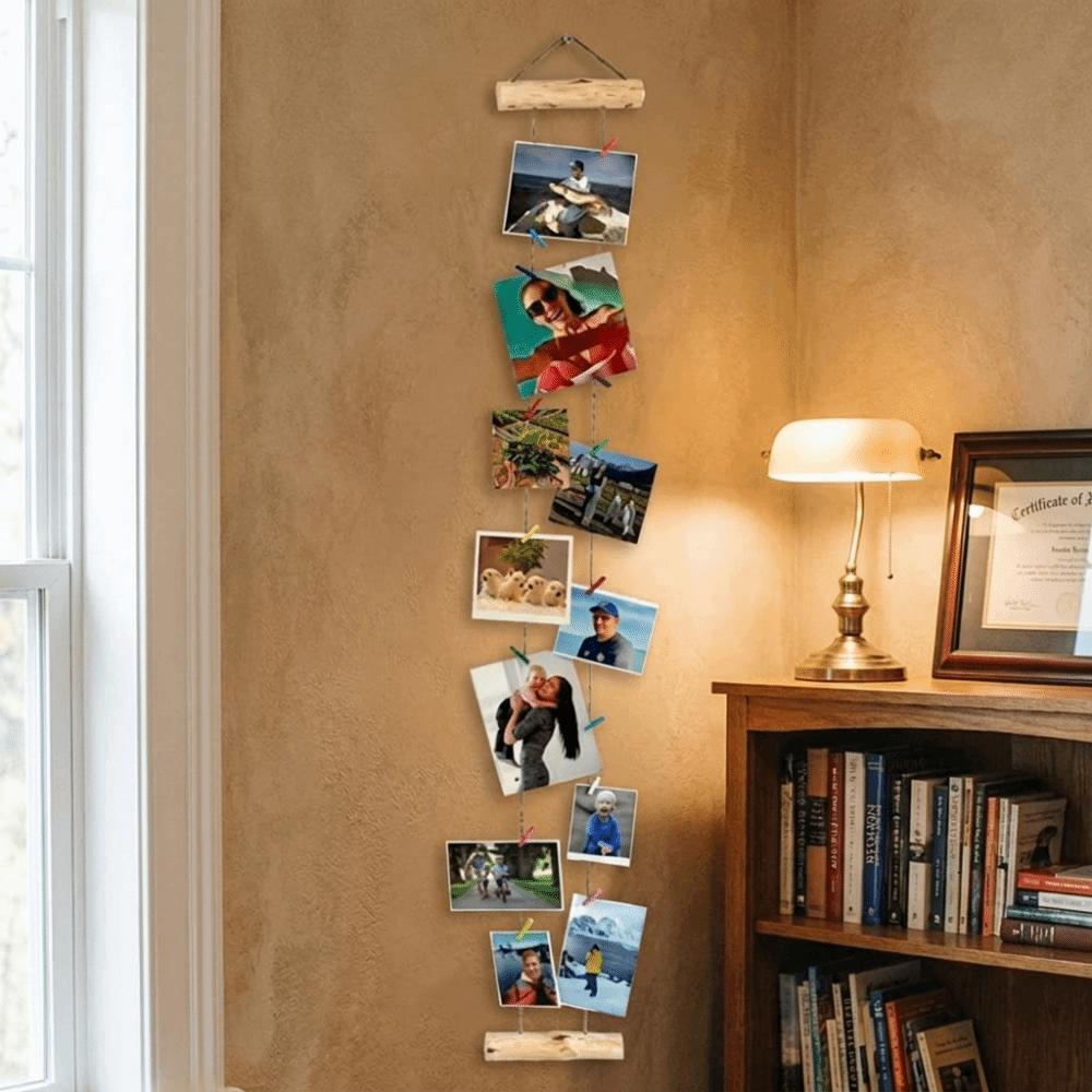 Espositore Minimalista per Foto da Appendere Cornice per Collage di Foto Artigianale Cornice Decorativa da Parete Fai-da-Te Camera da Letto
