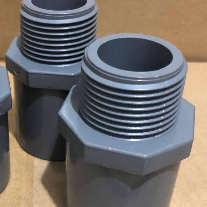 Chengwei UPVC External Thread Straight Connector (10-Pack)