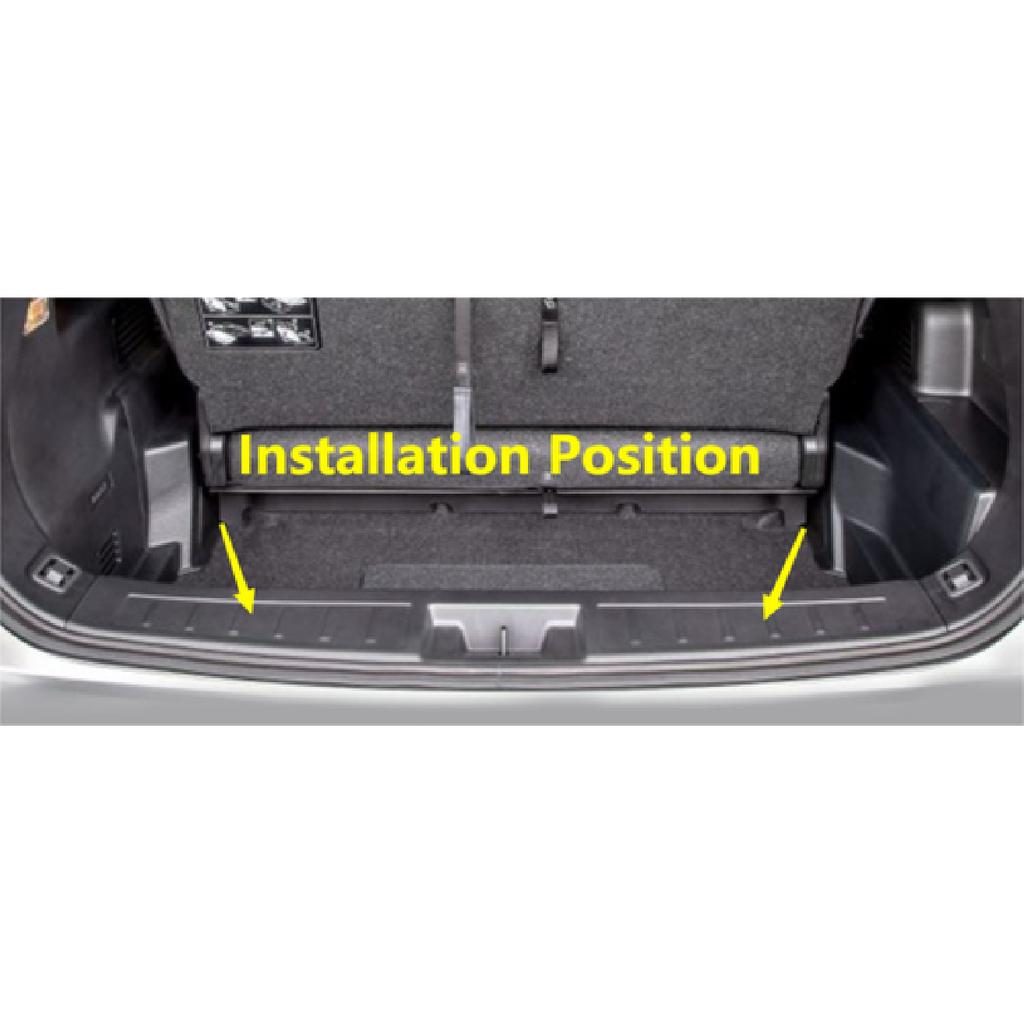 Steel Black Rear Guard Bumper Cover Trim For -2025 Mitsubishi Outlander