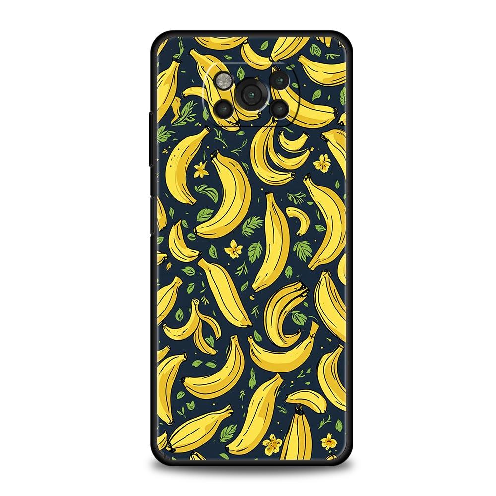

Funny Bite Apple Banana Phone Case Cover for Xiaomi Poco F7 Ultra F6 F5 F4 F3 X6 X5 X4 X3 NFC C51 C55 M4 GT 5G Soft TPU Shell Poco F7 Pro