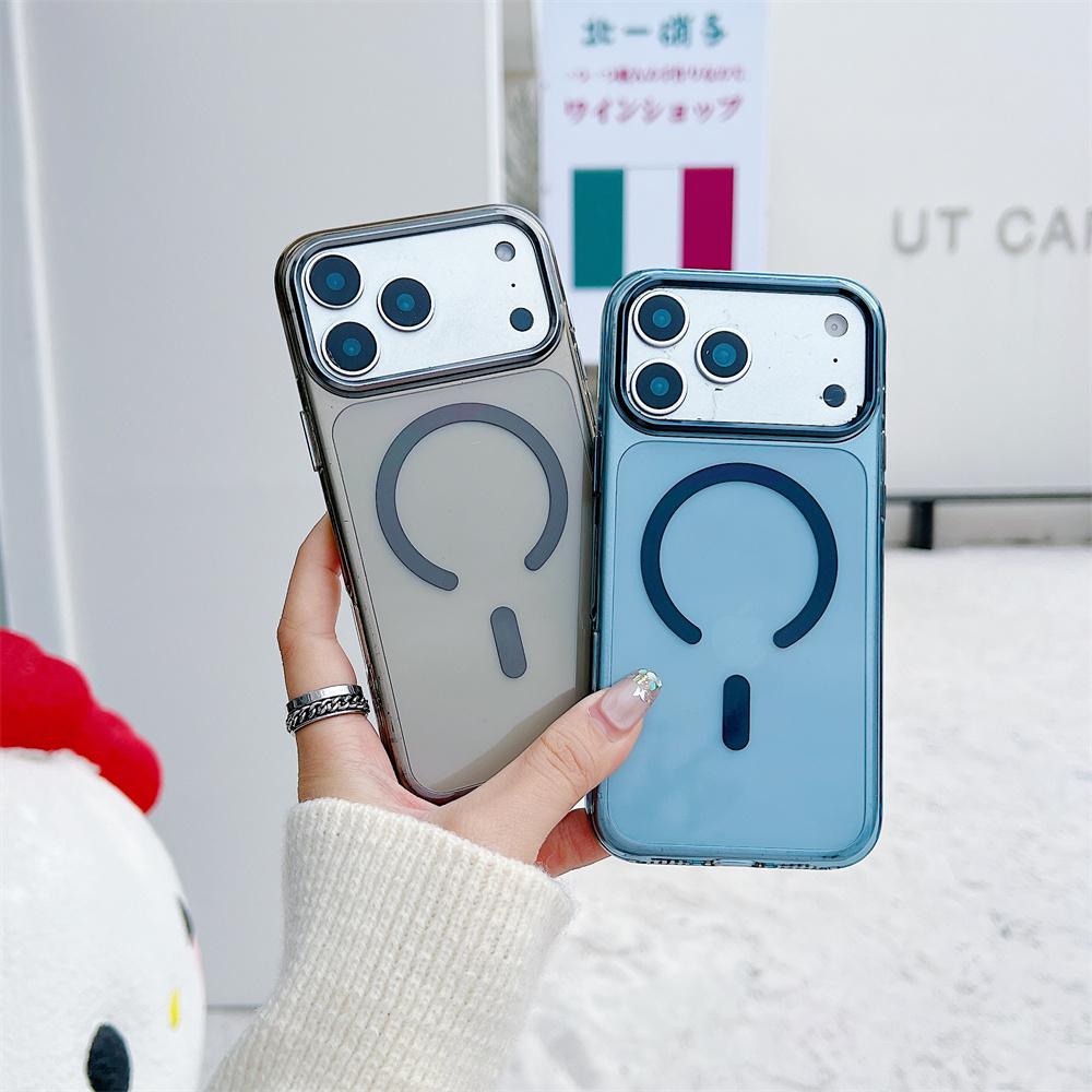 Official Transparent Non-Yellowing Magnetic Phone Case For iPhone 17 Pro Max Air 16 Plus 15 14 13 12 11 for MagSafe Cover