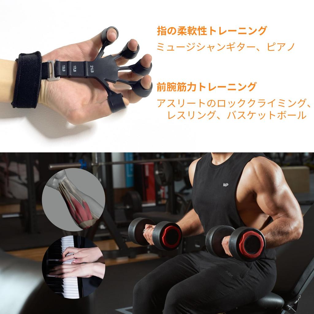 MAHOUYA Finger Strengthening Grip Strength Training Reverse Grip Finger Exerciser