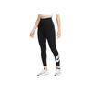 Nike Logo Letter Print Fitness Running Sports Knitted Butt-Lifting Leggings Women Leggings Black DB3904-010