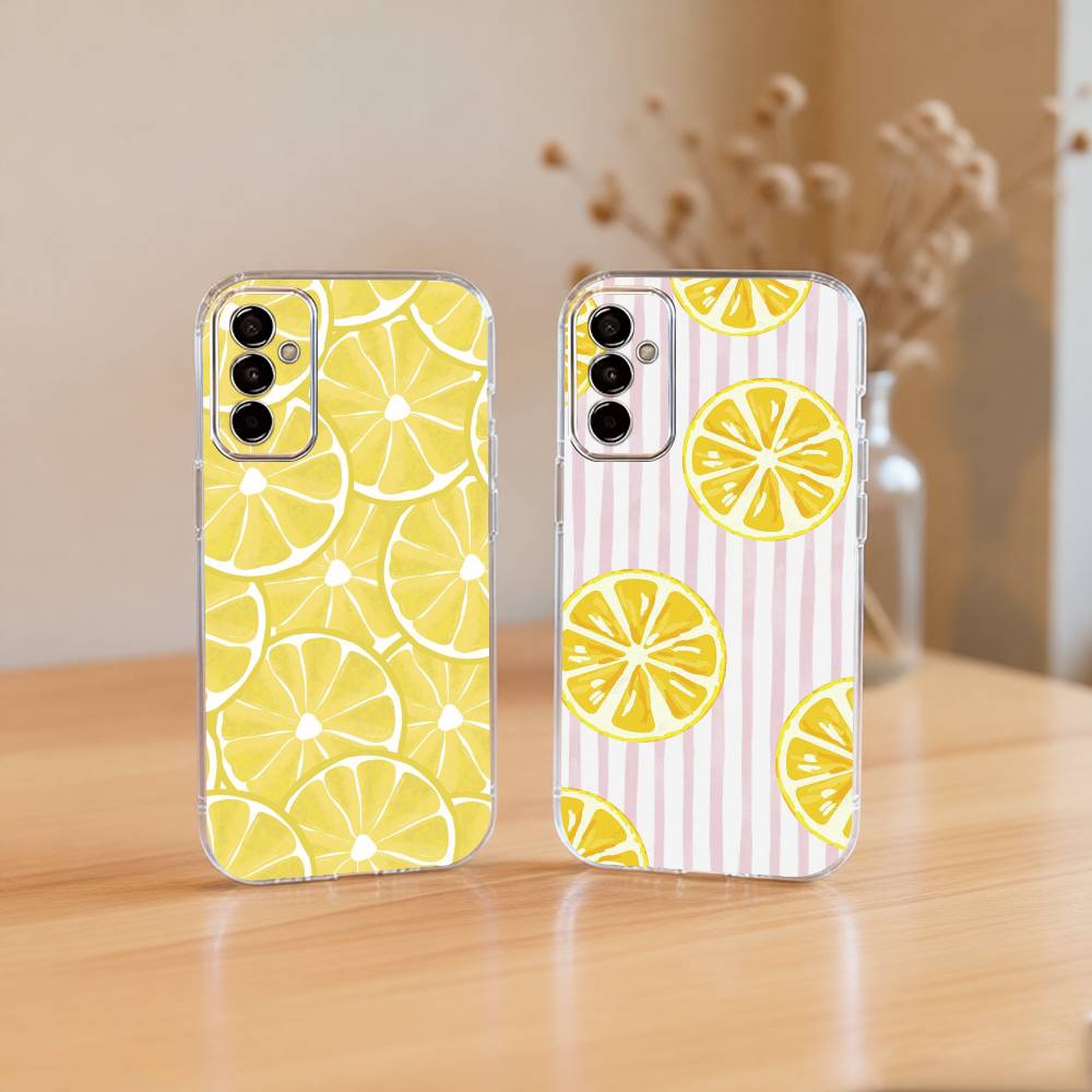 Lemon Phone Case For SamsungA10,12,20,21S,30,31,40,50,51,52,70,71 Transparent Cover