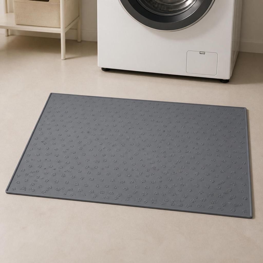 Washing Unit Floor Mat with Raised Edge Silicone NonSlip AntiVibration Washer Pad