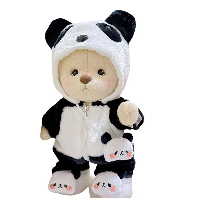 

30 см Плюшевая игрушка ручной работы Медведь Тедди Тейл Переодевание Детская ползающая одежда Девочка Обнимашка Мягкая плюшевая кукла для подарка девушке cloth no bear