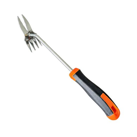 Void Studio 2-in-1 Weed Puller, Heavy Duty Stainless Steel Hand Weeder, Weeding Tool with Ergonomic Non-Slip Handle, for Uprooting Lawn Yard