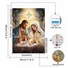 Set Pittura Diamante Fai da Te 5D Diamanti Completi Scena della Natività Artigianato Religioso per Decorazione Murale Casa