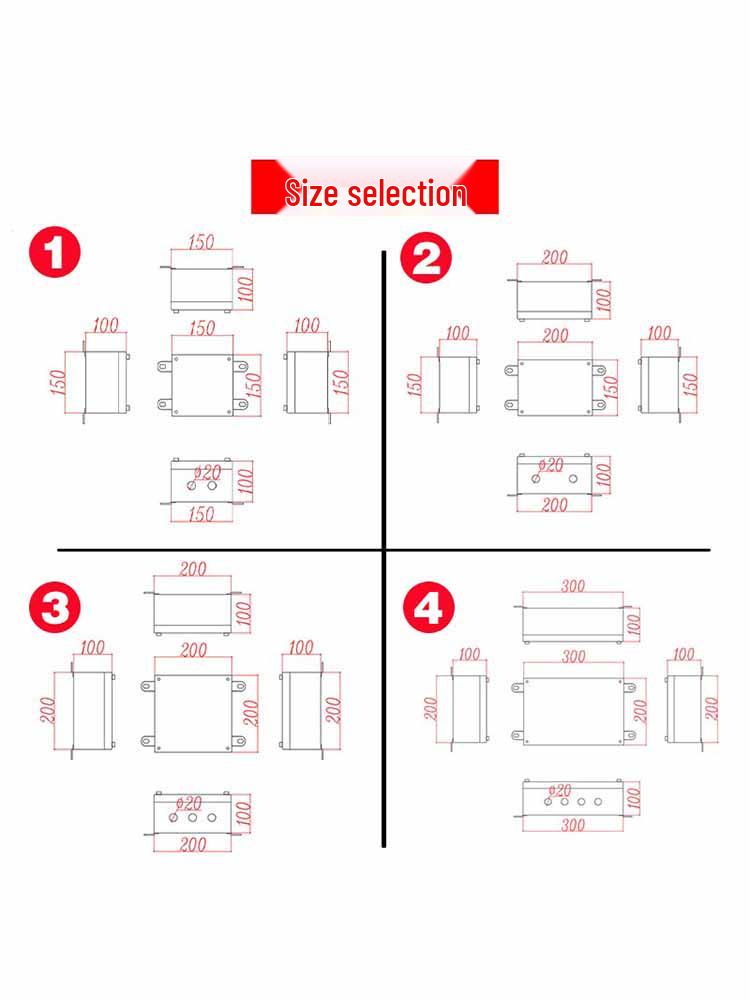 304 Stainless Steel Weatherproof Junction Box with UK Terminal, 316 Protection.