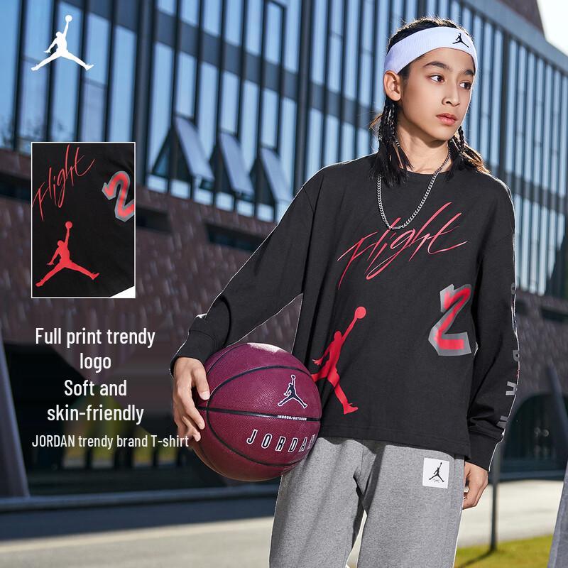 Jordan Nike AJ Kids Round Neck Long Sleeve Sweatshirt XS