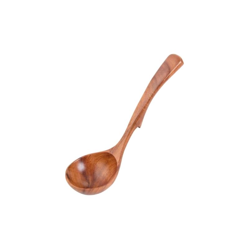 

Natural Wooden Soup Ladle With Nonslip Hook Design Easy Storage Kitchen Utensils Cooking Tool With Hook S