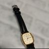 SEIKO Working new battery quartz gold new, replaced. ladies' wristwatch, color, strap, vintage, square, Tank