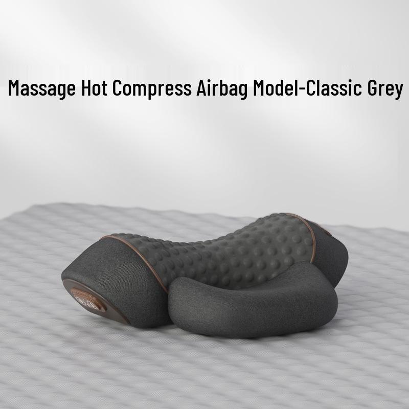Heated Cervical Support Pillow with Massage & Neck Vertebrae Protection
