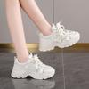 Low-top Autumn New Double-net Dad Shoes Sports and Leisure Thick Soles Increase