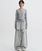 Diaeneseualumeon Skirt Layered Sweatpants Gray
