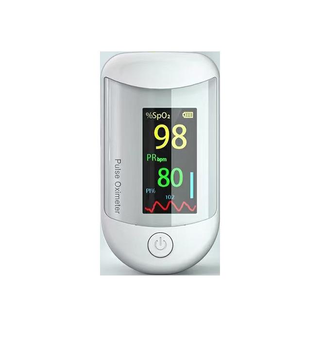 English Version Fingertip Pulse Oximeter: Monitors Blood Oxygen Saturation & Heart Rate