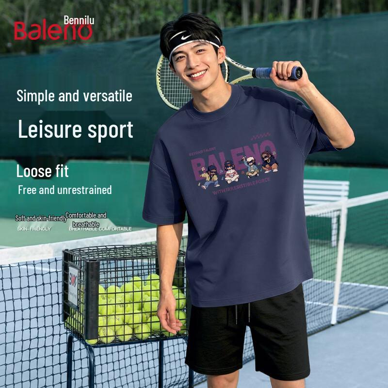 Baleno Men s American Style Loose Fit Short Sleeve T-Shirt 3XL