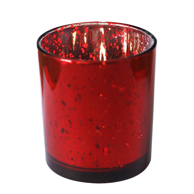 Świąteczny Kielich na Świecę Łoś Posrebrzany Świecznik Świecznik Szklany Pusty Kielich Transgraniczny Świecznik