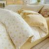 100 pure cotton four-piece set, new cotton quilt cover, bed sheet, bed hat, student dormitory single bed three-piece set 1