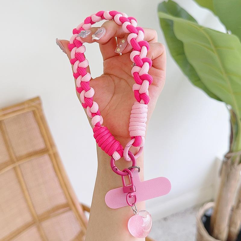 New Handwoven Universal Lanyard Mobile Phone Universal Lanyard Wrist Strap Short Rope Hand Strap Hand Rope Decorative Pendant