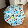 Flugzeug Heißluftballon Hubschrauber Automatischer Öffnungsregenschirm - Tragbares Dreifachfalt-Design mit 8-Speichen-Eisenrahmen - Geschenk für Fans, Reisende