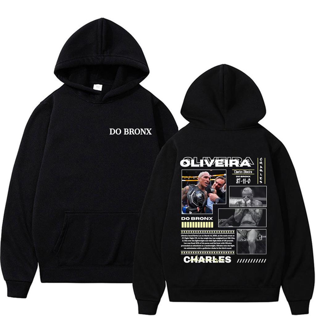 Do Bronxs Charles Oliveira Fan Dárky Mikiny Pánské Dámské Móda Násilí Estetika Mikina Ležérní Fleece Dlouhý Rukáv Pulovry