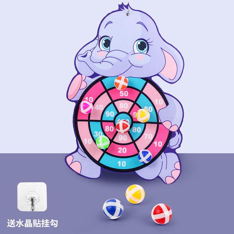 Child Montessori Toys for Kids 2 To 4 Years Old Cartoon Animal Dart Board Sticky Ball Family Interactive Educational Toys Baby