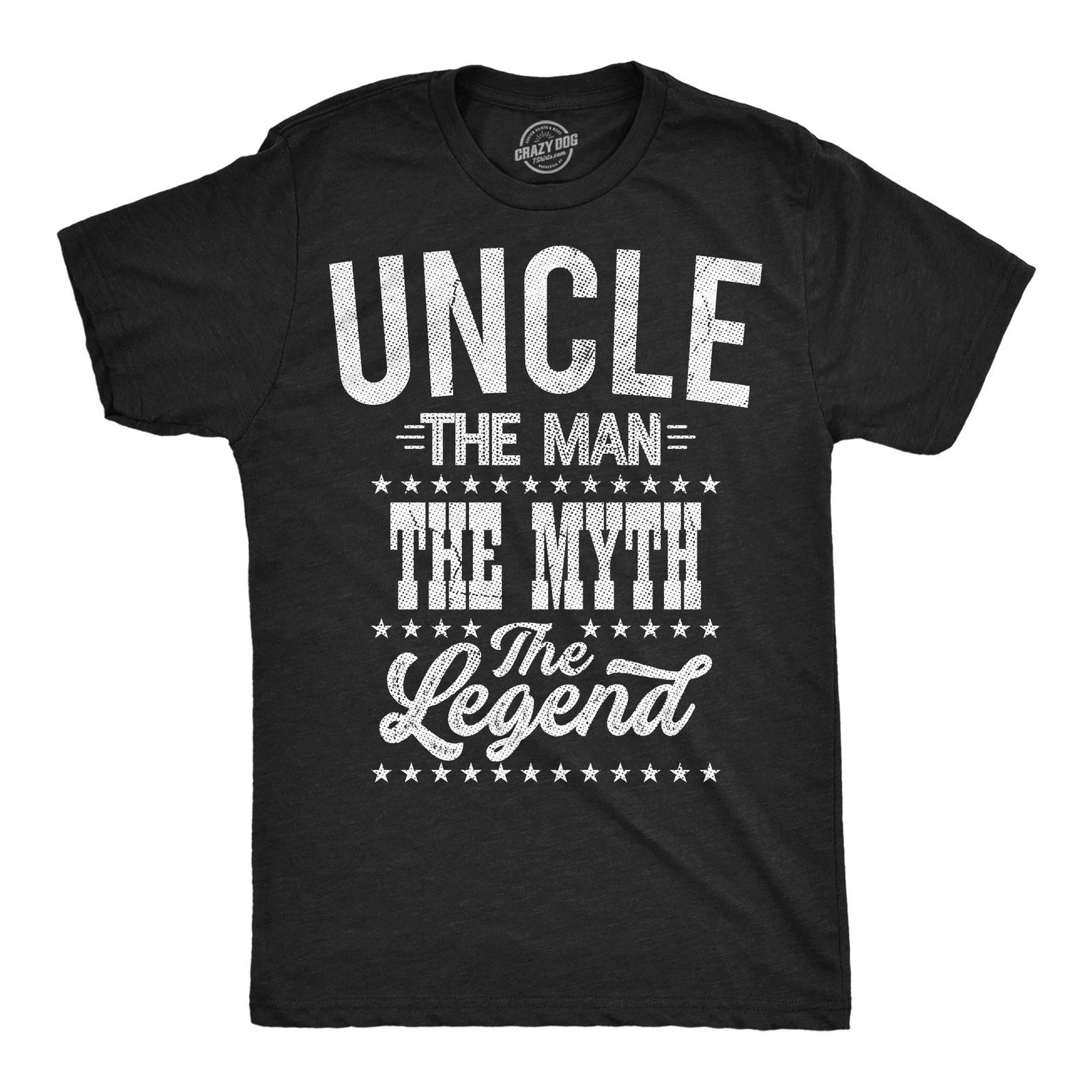 Mens Funny T Shirts Uncle The Man The Myth The Legend Sarcastic Graphic Novelty XL