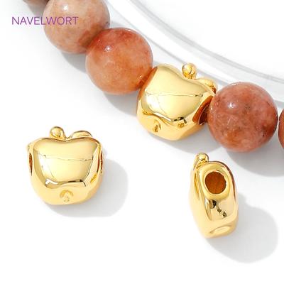 Separator For Beads 18K Gold Plated Brass Loose Beads Spacer Beads,Bracelets Beads,For Jewelry Making Supplies DIY Accessories